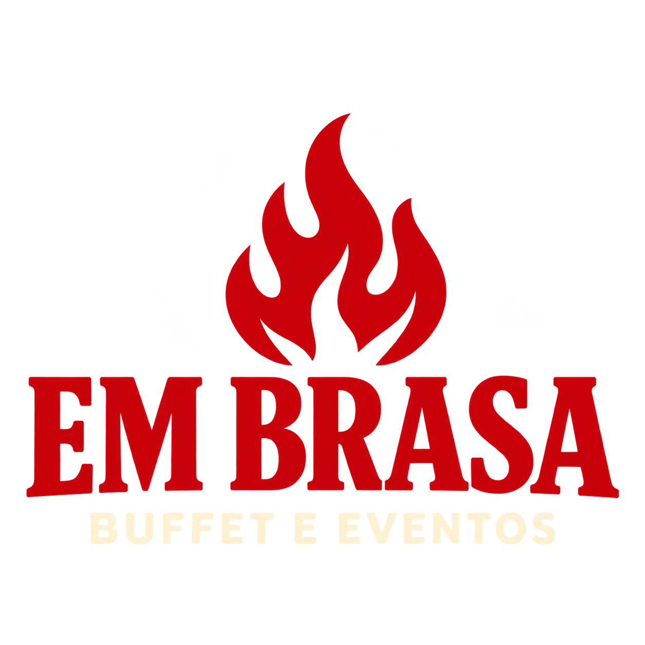 Logo da Em Brasa Buffet e Eventos